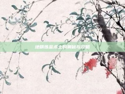 地精炼金术士的奥秘与攻略