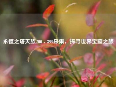 永恒之塔天族200 - 399采集，探寻世界宝藏之旅