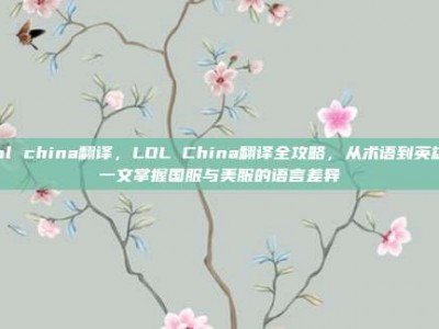 lol china翻译，LOL China翻译全攻略，从术语到英雄，一文掌握国服与美服的语言差异