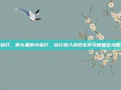 钛钉，骨头里的小金钉，钛钉植入术后生存与康复全攻略