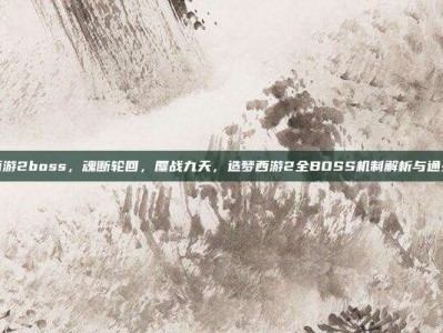 造梦西游2boss，魂断轮回，鏖战九天，造梦西游2全BOSS机制解析与通关秘籍