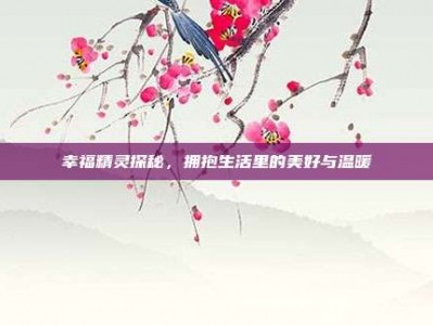 幸福精灵探秘，拥抱生活里的美好与温暖