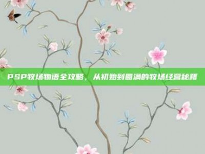 PSP牧场物语全攻略，从初始到圆满的牧场经营秘籍