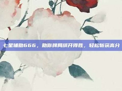 七星辅助666，助你牌局旗开得胜，轻松斩获高分