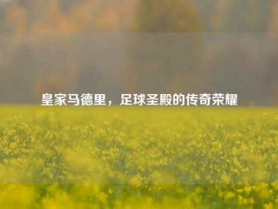 皇家马德里，足球圣殿的传奇荣耀