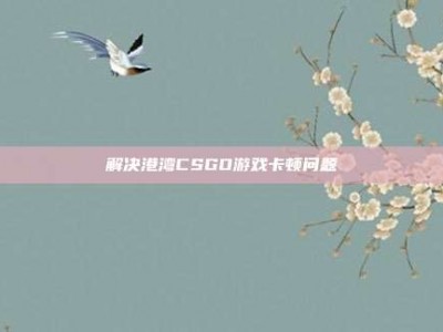 解决港湾CSGO游戏卡顿问题