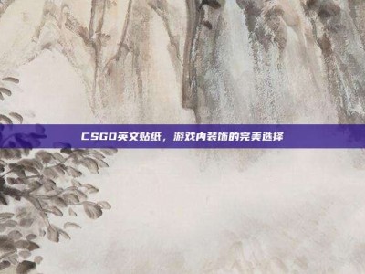 CSGO英文贴纸，游戏内装饰的完美选择