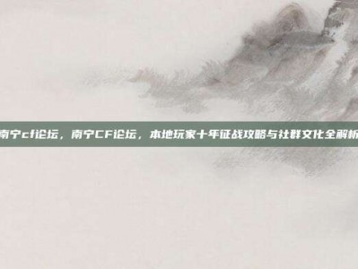 南宁cf论坛，南宁CF论坛，本地玩家十年征战攻略与社群文化全解析