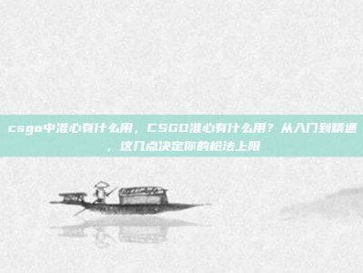 csgo中准心有什么用，CSGO准心有什么用？从入门到精通，这几点决定你的枪法上限