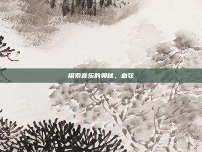 探索音乐的奥秘，血弦