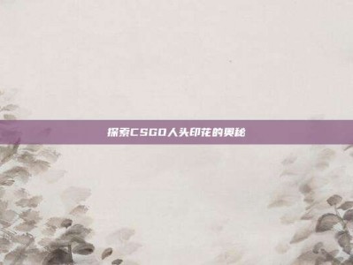 探索CSGO人头印花的奥秘