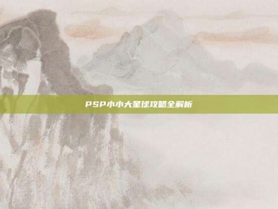 PSP小小大星球攻略全解析
