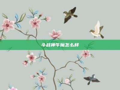 斗战神牛魔怎么样