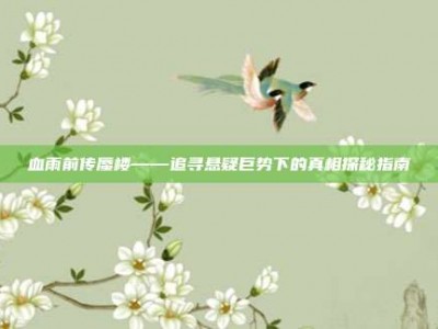 血雨前传蜃楼——追寻悬疑巨势下的真相探秘指南