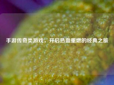 手游传奇类游戏，开启热血重燃的经典之旅