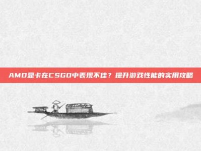 AMD显卡在CSGO中表现不佳？提升游戏性能的实用攻略
