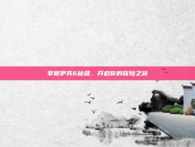 掌握伊苏6秘籍，开启你的冒险之旅