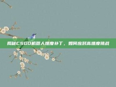 揭秘CSGO机器人难度补丁，如何应对高难度挑战
