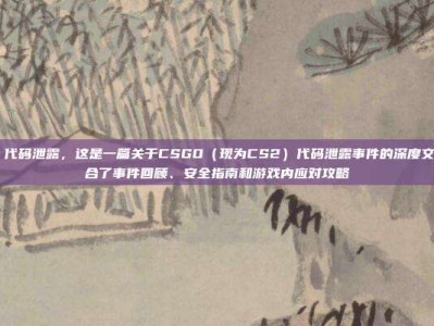 csgo 代码泄露，这是一篇关于CSGO（现为CS2）代码泄露事件的深度文章，结合了事件回顾、安全指南和游戏内应对攻略