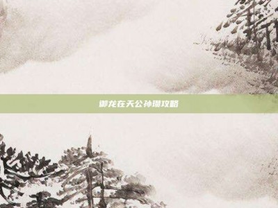 御龙在天公孙瓒攻略