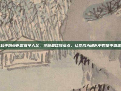 和平精英队友跳伞大全，掌握最佳降落点，让你成为团队中的空中霸主