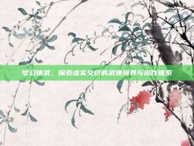 梦幻侠武，探索虚实交织的武侠境界与操作体系