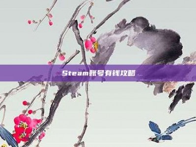 Steam账号有钱攻略