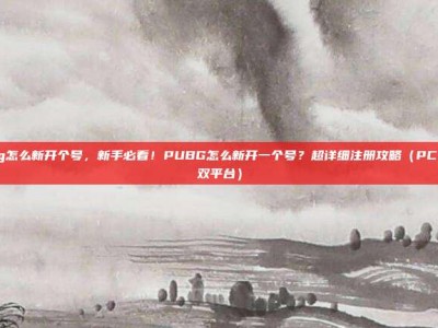 pubg怎么新开个号，新手必看！PUBG怎么新开一个号？超详细注册攻略（PC/手游双平台）