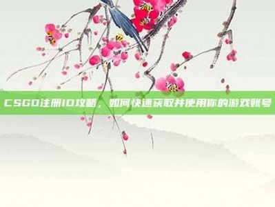 CSGO注册ID攻略，如何快速获取并使用你的游戏账号