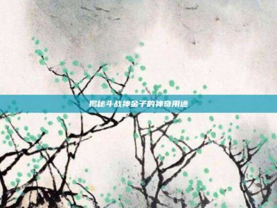 揭秘斗战神金子的神奇用途