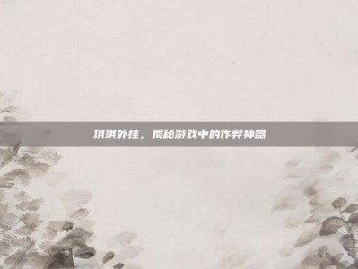 琪琪外挂，揭秘游戏中的作弊神器