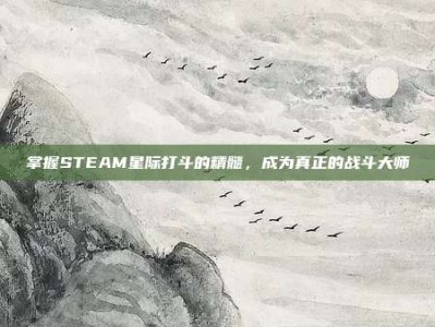 掌握STEAM星际打斗的精髓，成为真正的战斗大师