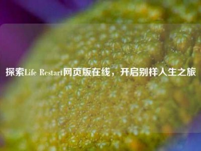 探索Life Restart网页版在线，开启别样人生之旅