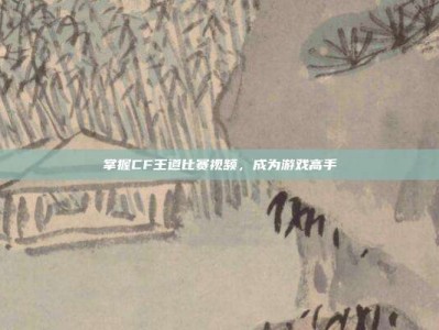 掌握CF王道比赛视频，成为游戏高手