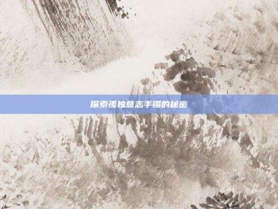 探索孤独意志手镯的秘密