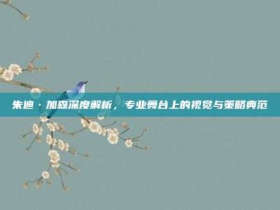 朱迪·加森深度解析，专业舞台上的视觉与策略典范