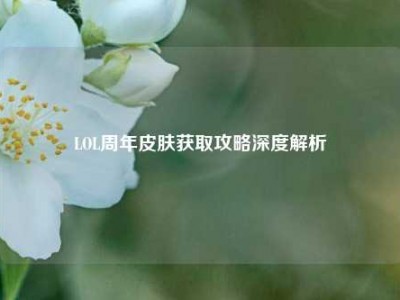 LOL周年皮肤获取攻略深度解析