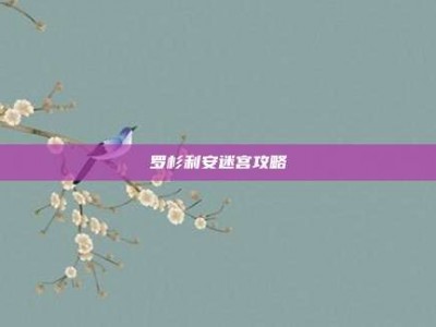 罗杉利安迷宫攻略