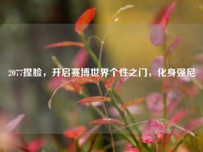 2077捏脸，开启赛博世界个性之门，化身强尼