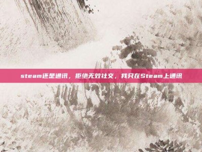 steam还是通讯，拒绝无效社交，我只在Steam上通讯