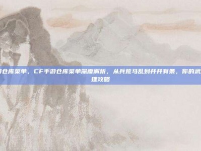cf手游仓库菜单，CF手游仓库菜单深度解析，从兵荒马乱到井井有条，你的武器库管理攻略