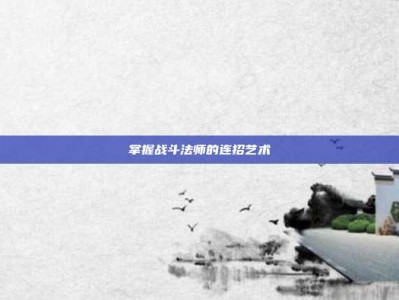 掌握战斗法师的连招艺术