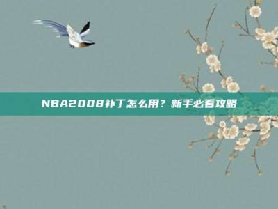 NBA2008补丁怎么用？新手必看攻略