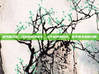前列腺结核，隐秘的男性杀手，关于前列腺结核，你不得不知的攻略