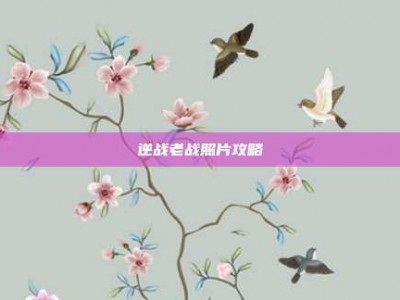 逆战老战照片攻略