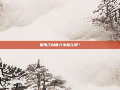烟雨江湖塞北宝藏在哪？