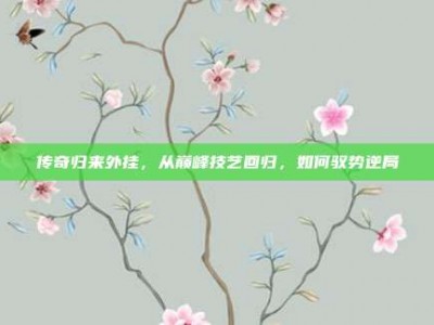 传奇归来外挂，从巅峰技艺回归，如何驭势逆局