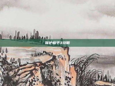 保护橙子3攻略