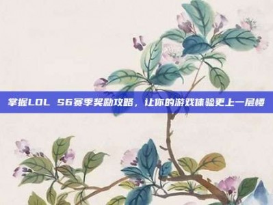 掌握LOL S6赛季奖励攻略，让你的游戏体验更上一层楼
