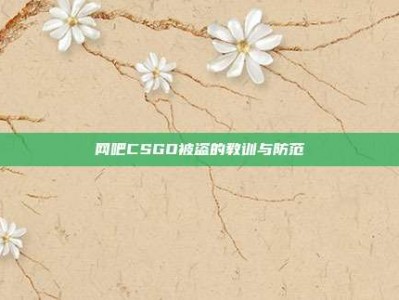 网吧CSGO被盗的教训与防范